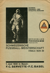 01.06.1930: Servette - FC Basel