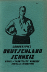 25.10.1925: Schweiz - Deutschland