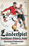 03.06.1923: Schweiz - Deutschland