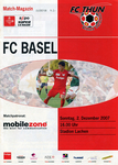 02.12.2007: FC Thun - FC Basel