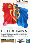 16.12.1990: FC Basel - FC Schaffhausen