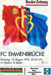 14.08.1990: FC Basel - FC Emmenbrücke