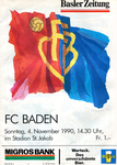 04.11.1990: FC Basel - FC Baden
