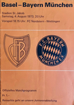 04.08.1973: FC Basel - Bayern München