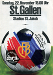 22.11.1981: FC Basel - FC St. Gallen