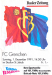 01.12.1991: FC Basel - FC Grenchen