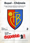 02.09.1978: FC Basel - CS Chênois