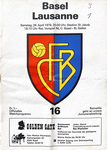 29.04.1978: FC Basel - Lausanne
