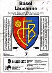 22.10.1977: FC Basel - Lausanne