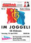 10.04.1993: FC Basel - CS Chênois