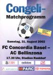 31.08.2002: Concordia-Bellinzona