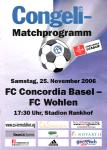 25.11.2006: Concordia-Wohlen