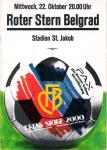 22.10.1980: FC Basel - Roter Stern Belgrad