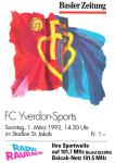 01.03.1992: FCB-Yverdon