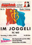 07.03.1993: FC Basel - FC Wil