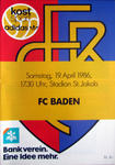 19.04.1986: FC Basel - FC Baden