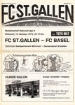 15.10.1975: FC St. Gallen - FC Basel
