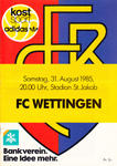 17.08.1985: FCB-Wettingen