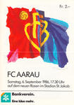 06.09.1986: FC Basel - FC Aarau