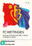 27.09.1986: FC Basel - FC Wettingen