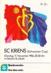 11.11.1986: FC Basel - SC Kriens