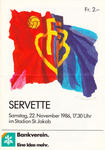22.11.1986: FC Basel - Servette