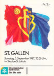 05.09.1987: FC Basel - FC St. Gallen