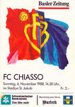 06.11.1988: FC Basel - FC Chiasso