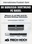 15.07.1992: Borussia Dortmund - FC Basel