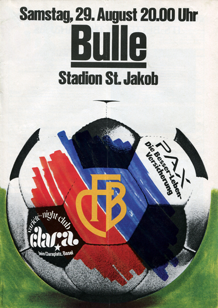 29.08.1981: FC Basel - FC Bulle
