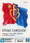05.03.1988: FC Basel - Etoile Carouge