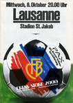 08.10.1980: FC Basel - Lausanne