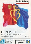 27.03.1989: FC Basel - FC Zürich