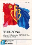 02.09.1987: FC Basel - AC Bellinzona