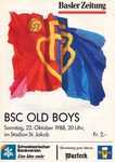 22.10.1988: FC Basel - BSC Old Boys