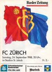 24.09.1988: FC Basel - FC Zürich
