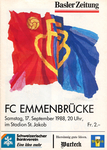 17.09.1988: FC Basel - FC Emmenbrücke