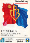 13.08.1988: FC Basel - FC Glarus