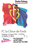 03.08.1991: FC Basel - FC La Chaux-de-Fonds