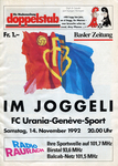14.11.1992: FC Basel - FC Urania Genève Sport
