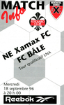 18.09.1996: Neuchâtel Xamax - FC Basel